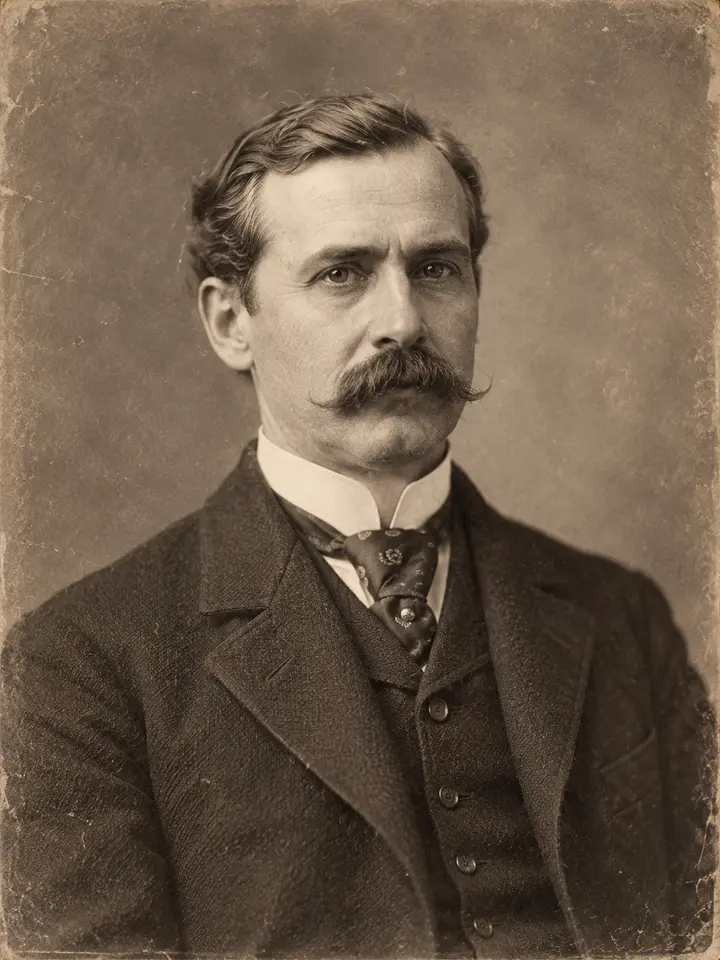 Inszeniertes Porträt des Plattformbegleiters Maxwell Clark